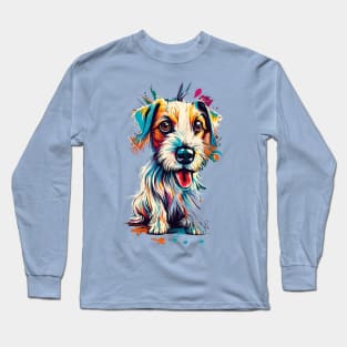 Cute Jack Russel Terrier Dog Long Sleeve T-Shirt